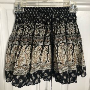 Printed Mini Skirt